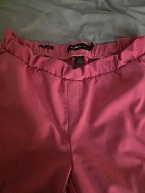 torrid Pink High-Waist Wide-Leg Trousers